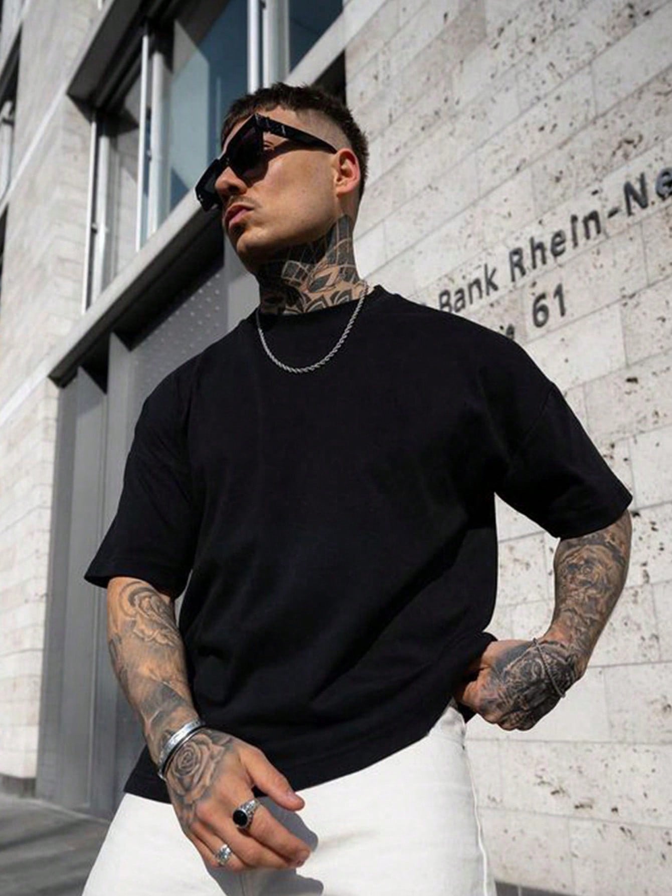 Men's T-Shirt – Plain Crew Neck, Relaxed Fit Casual Summer Top