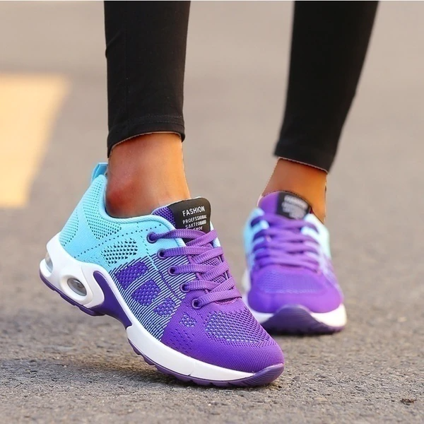 Women's Trainers – Air Cushion Sole, Breathable Gym & Walking Shoes