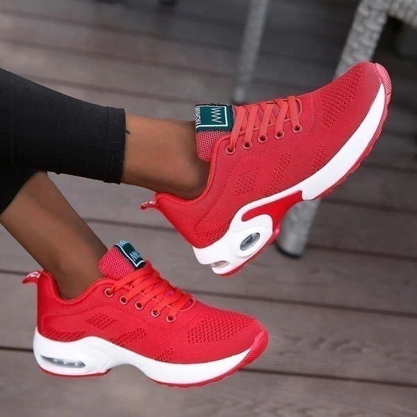 Women's Trainers – Air Cushion Sole, Breathable Gym & Walking Shoes