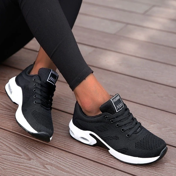 Women's Trainers – Air Cushion Sole, Breathable Gym & Walking Shoes